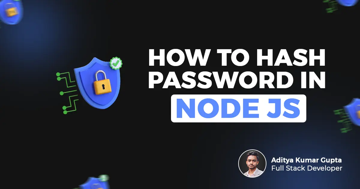 How to Hash Password in Node Js Backend